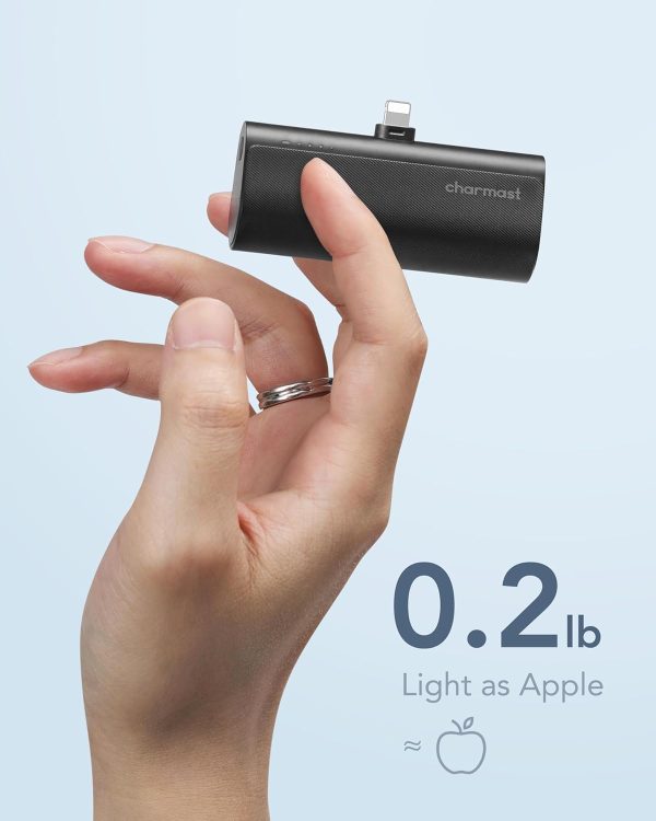 Charmast Small Portable Charger 5000mAh, Ultra-Compact 20W PD Fast Charging Power Bank Mini Battery Pack Compatible with iPhone 14/14 Pro Max/13/13 Pro Max/12/12 Pro Max/11/XR/X/8/7/6, and More - Image 4