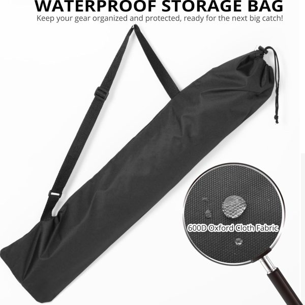 Retractable Long Landing Net - 83" Large Fishing Net Telescoping Handle, 26" Deep. with Waterproof Storage Bag - Image 6