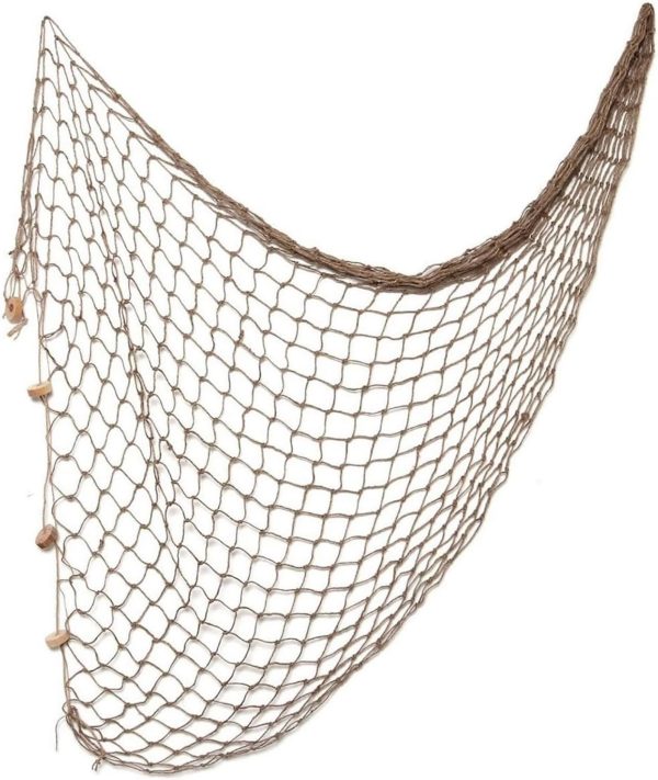 WINOMO Decorative Fishing Net Decor Natural Fish Net Party Decoration Fish Net Decoration for Wall Home Decoration Photographing Accessory, 80x40 inch